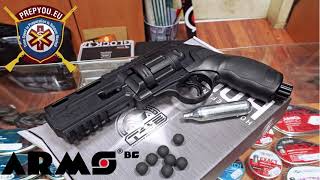 Selfdefense Revolver Umarex HDR 50  Human Testing [upl. by Atiuqehc]