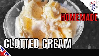 CLOTTED CREAM Recipe Cornish Clotted Cream  HOW TO MAKE Clotted Cream [upl. by Vite]