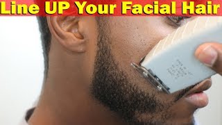 How To Line Up Your Beard amp Mustache For Beginners Very Detailed [upl. by Noraf]