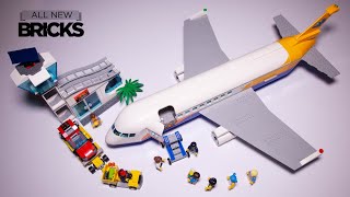 Lego City 60262 Passenger Airplane Speed Build [upl. by Hitchcock670]