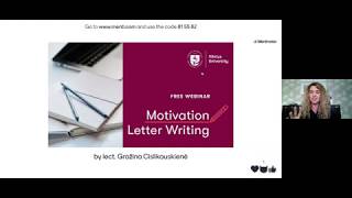 Motivation Letter Writing [upl. by Eiram946]