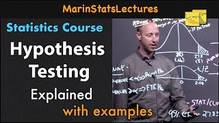 Hypothesis Testing Explained  Statistics Tutorial  MarinStatsLectures [upl. by Hulen538]