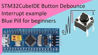 34 STM32CubeIDE Button debounce Interrupt with STM32F103C8T6 [upl. by Basilio]