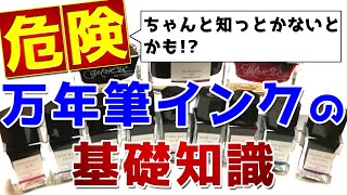 万年筆インクの注意点！万年筆インクの基礎知識 [upl. by Eusebio]