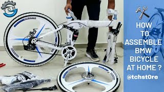 BMW X6 Bicycle Assemble  Foldable Cycle  TCH STORE [upl. by Bonnell]