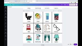 Creating AAC Picture Communication Boards for Aphasia Stroke or Autism Speech Therapy using Canva [upl. by Lihkin]