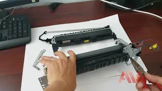 HP laserjet Pro M402dn how to printer fuser unit replace Remove fuser unit HP M402 printer [upl. by Willa]