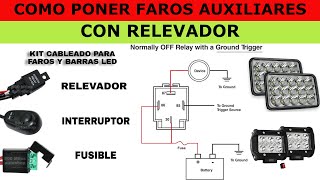 COMO PONER FAROS AUXILIARES CON RELAY [upl. by Neve]