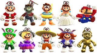 Super Mario Odyssey  All Outfits DLC Included [upl. by Heron]