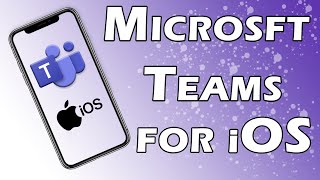 Microsoft Teams for iPhone iOS Tutorial [upl. by Yrac850]