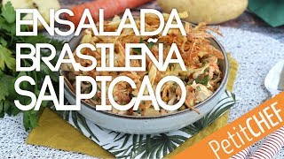 Receta Ensalada brasileña Salpicão I Petitchef [upl. by Ferrick67]