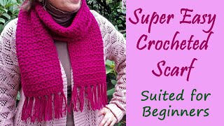 CROCHET Super Easy Crochet Scarf for Beginners [upl. by Burr35]