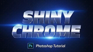 Shiny Chrome Text effect  Photoshop Tutorial [upl. by Luhar]