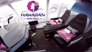 Hawaiian Airlines BUSINESS CLASS Honolulu to TokyoAirbus A330200 [upl. by Kristine661]