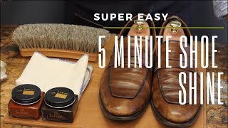 Super Easy 5 MINUTE Shoe Shine [upl. by Rafaelita299]