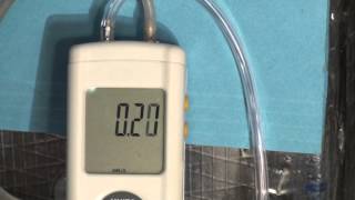 Checking HVAC filter pressure drop [upl. by Kerwinn665]