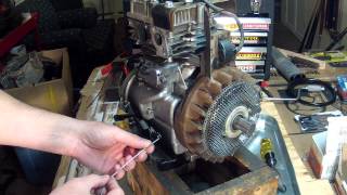 Briggs and Stratton 5HP  Carburetor Linkage Setup  130212 [upl. by Dunkin553]