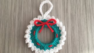 Tuto crochet ornement de Noël  la couronne [upl. by Fontana]