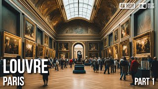 Louvre Museum Paris  Mona Lisa  Walking Tour  4K 🇫🇷 [upl. by Veradi]