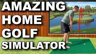 The worlds best and cheapest GOLF SIMULATOR for home [upl. by Itsyrk]