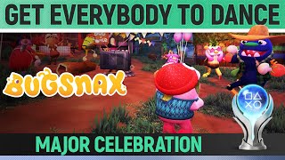 Bugsnax  How to get everybody to dance 🏆  Major Celebration  Guide [upl. by Holmen]