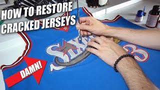 How to Restore Faded amp Cracked Jerseys  A Quick Thrift Fix [upl. by Assenev]