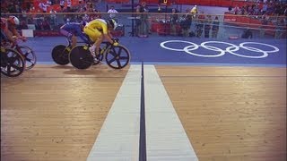 Womens Omnium 10km Scratch Race  London 2012 Olympics [upl. by Airdnahs169]