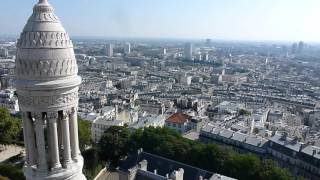 Panoramique depuis le Dôme du SacréCoeur de Montmartre  Paris [upl. by Anilok]