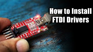 How to install FTDI Drivers on Windows  FT232RL [upl. by Nacul]