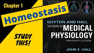 Guyton and Hall Medical Physiology Chapter 1 REVIEW Homeostasis  Study This [upl. by Oiril]