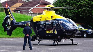 Awesome Helicopter Siren  NPAS Eurocopter Lifting Off With Ground Support [upl. by Ludovick]