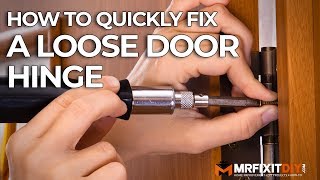 How to Quickly Fix a Loose Door Hinge [upl. by Sices595]