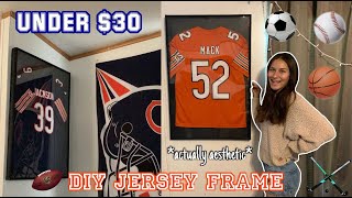 How to frame a jersey  CHEAP  DIY [upl. by Nylecyoj]