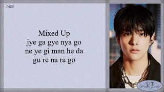 ENHYPEN  Mixed Up Easy Lyrics [upl. by Aldwin]