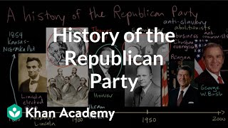 History of the Republican Party  American civics  US government and civics  Khan Academy [upl. by Leiad723]