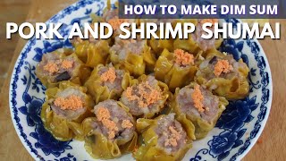 Pork and Shrimp Shumai  Dim Sum Thursdays  Wally Cooks Everything [upl. by Laurita]