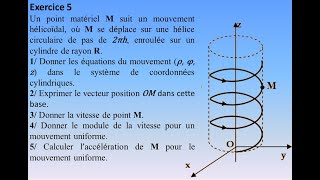 Cinématique du point matériel  Exercices corrigés [upl. by Karolina206]