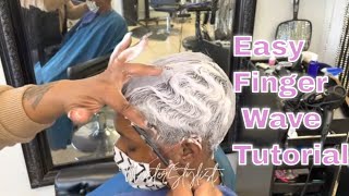 Finger Waves Tutorial  Beginner Friendly [upl. by Noleta]