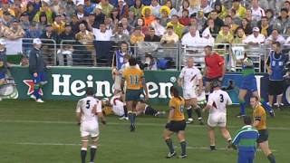 RWC 2003 Top Moments No5 Mike Tindall hit on George Gregan [upl. by Aromat33]