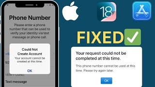 How to Fix Couldn’t Create Account  Your Request Couldn’t be Completed at this Time [upl. by Adirehs55]