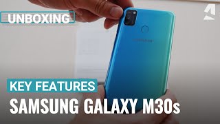 Samsung Galaxy M30s unboxing and key features [upl. by Robinette321]