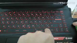 how to activate your keyboard back light from your MSI gaming laptop [upl. by Eniar]