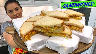 Sandwich de pollo salvadoreno 🤩👌 En 🇺🇸 USA [upl. by Aitam]