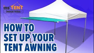 How to Set Your Your Tents Awning [upl. by Nylek]