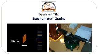 Spectrometer Grating Experiment [upl. by Torrin460]