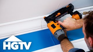 How to Install Crown Molding  HGTV [upl. by Rebba]