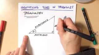 Identifying Sides in a RightAngled Triangle [upl. by Enerol]