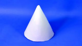 How To Make A Paper 3D Cone  Easy Figures [upl. by Wendt]