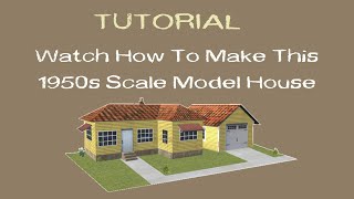 How To Make an HO Scale Model Railroad House Tutorial 🔥 [upl. by Sekoorb103]