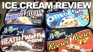 Ice Cream Review Breyers 2 In 1 Flavors [upl. by Par]